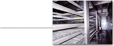 チェーン付きワイヤーコンベアーベルト取付工事_01/Wire conveyor belt